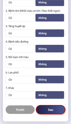 ĐIỀN PHIẾU KHÁM SỨC KHỎE TRỰC TUYẾN TRÊN ĐIỆN THOẠI